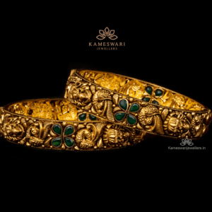 Antique Bangles with Lakshmi Devi and Peacock