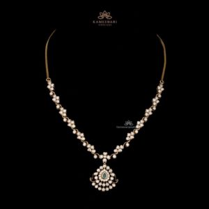 Trailing Floral Diamond Necklace