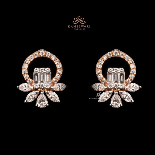 Diamond Petal Earrings