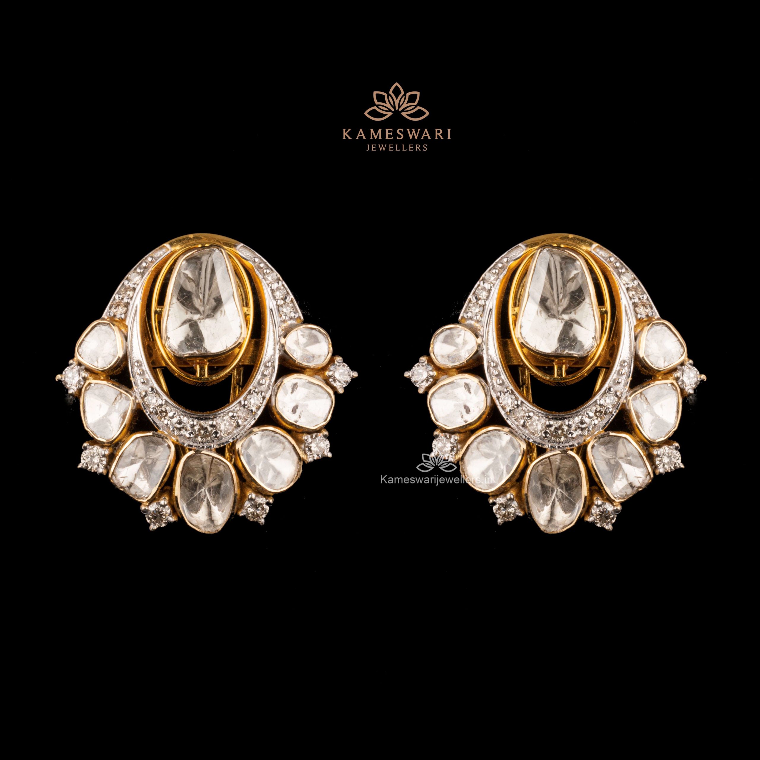 Grand Multicolor Chandbali | Buy earrings online, Gold bangles design,  Online earrings