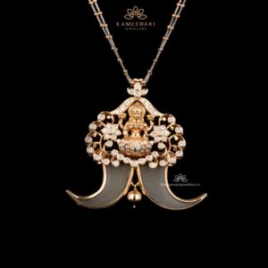 Lakshmi Devi Pendant with Diamonds