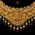 Pachi Ruby Emerald Gaja Lakshmi Necklace