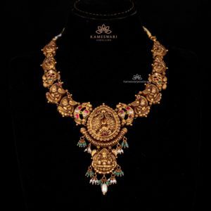 Heritage Lakshmi Peacock Necklace