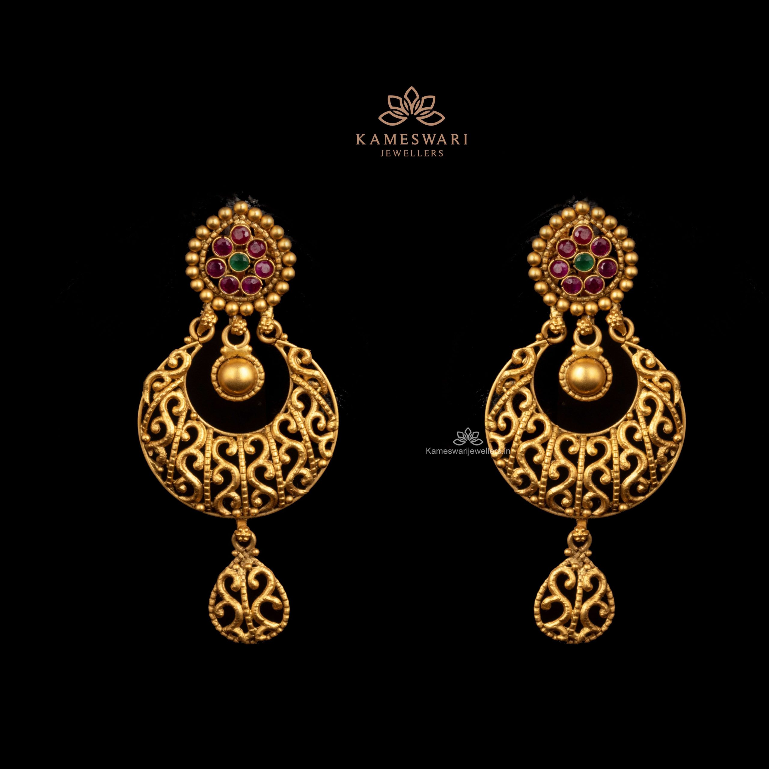 Boho ethnic earrings Antique gold tone Earrings at ₹1250 | Azilaa