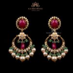 Exquisite Chandbali Bead Earrings | Kameswari Jewellers