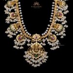 Radiant GupttaPusalu Pachi Work Haram | Kameswari Jewellers