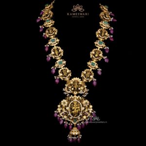 Dasavatharam Haram with Ruby Elegance | Kameswari Jewellers