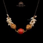 Exquisite Coral & Pearls Mangalsutra by Kameswari jewellers