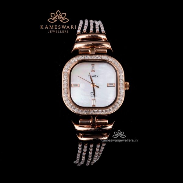 Timex Gold Watch Swarovski Finish | Kameswari Jewellers