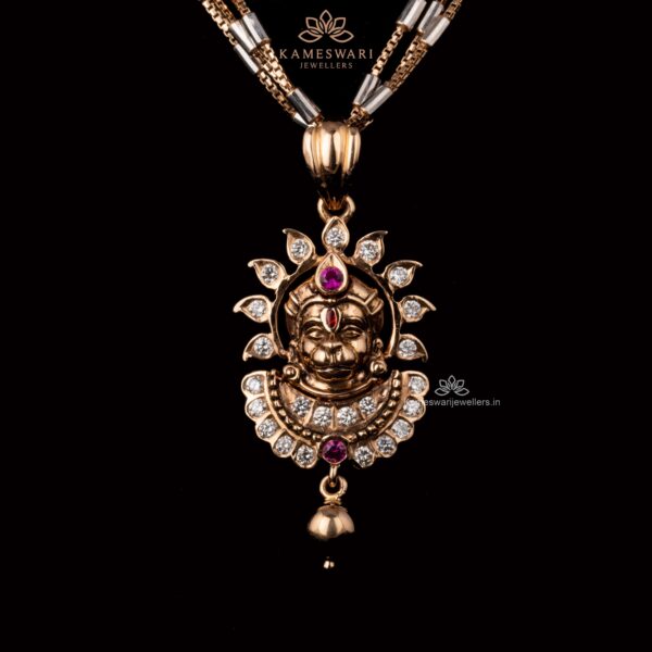 Hanuman Pendant with Diamonds