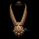 Majestic Pachi Haram with Ruby Beeds and Floral Grace