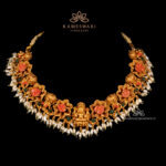 Goddess Lakshmi Motifs Necklace with Special Beeds